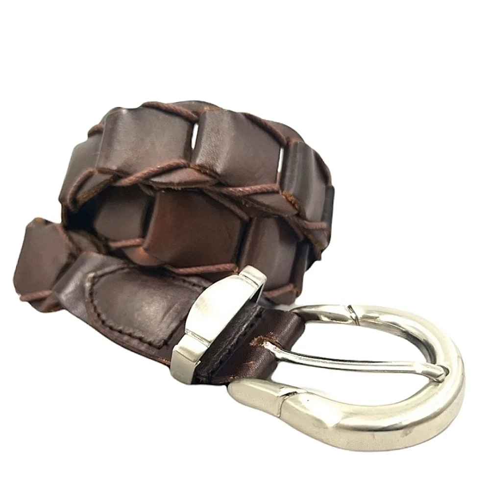 Kenneth Cole New York Braided Leather Adjust Belt
